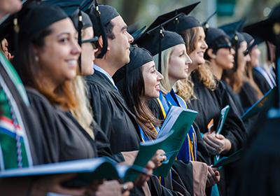 Graduates at Commencement